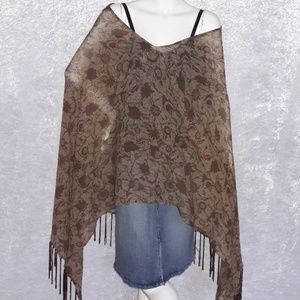 Maggie Barnes fringe poncho